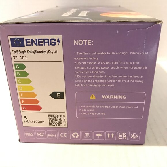 Astronaut Galaxy Projector 10" Projects Nebula Designs or Stars 8 Colors Remote - Picture 8 of 9